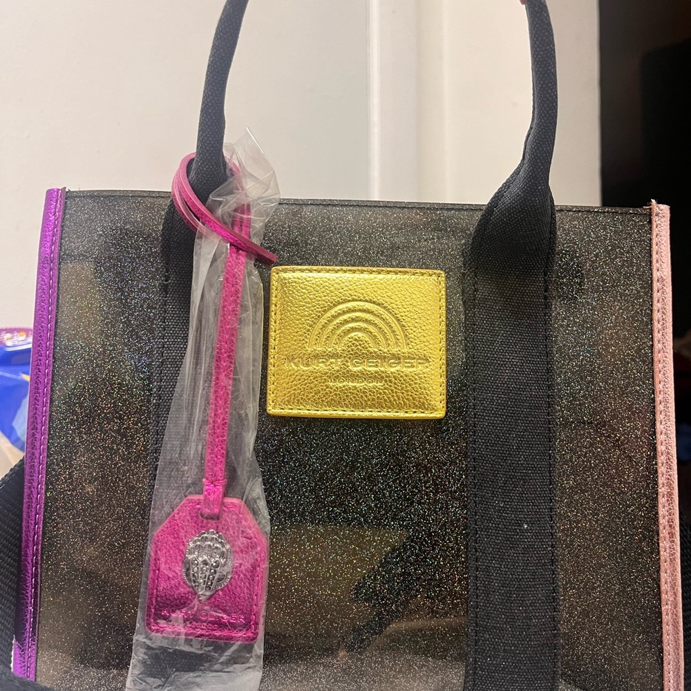 Kurt Geiger Black and Pink Women's Bag